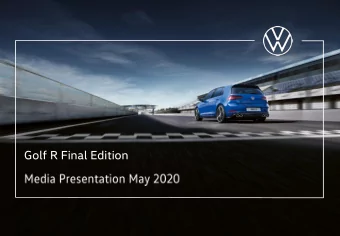 Golf R Final Edition  The Golf R Final Edition is a limited release special model to celebrate the