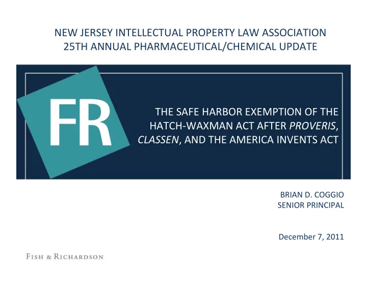 new jersey intellectual property law association 25th