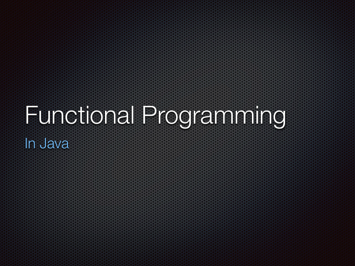 functional programming