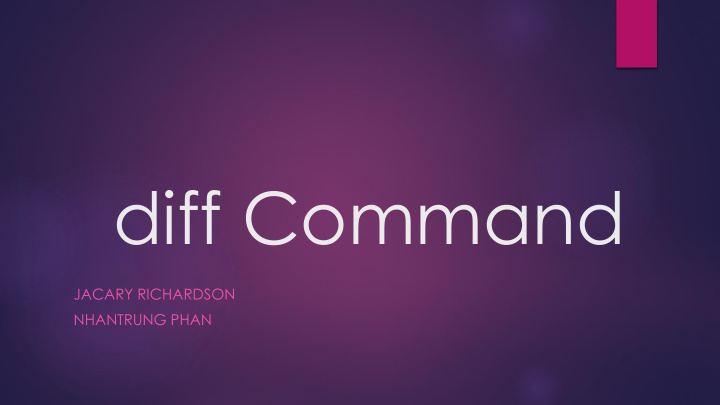 diff command
