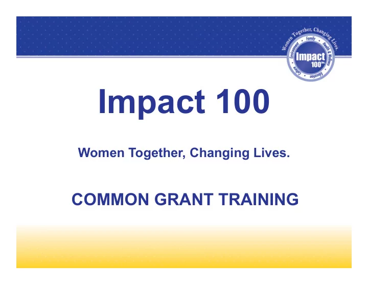 impact 100