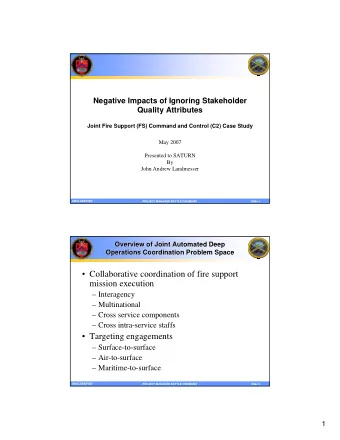 Collaborative coordination of fire support  mission execution   Interagency