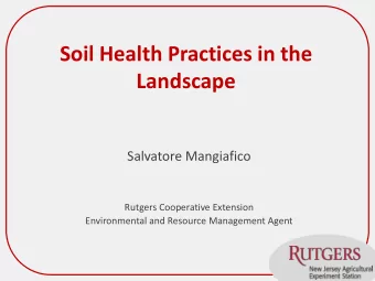 Landscape  Salvatore Mangiafico  Rutgers Cooperative Extension  Environmental and Resource