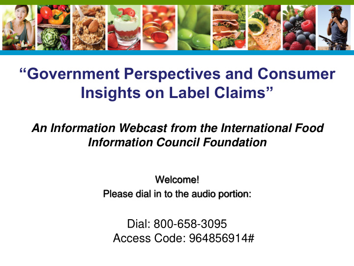 government perspectives and consumer insights on label