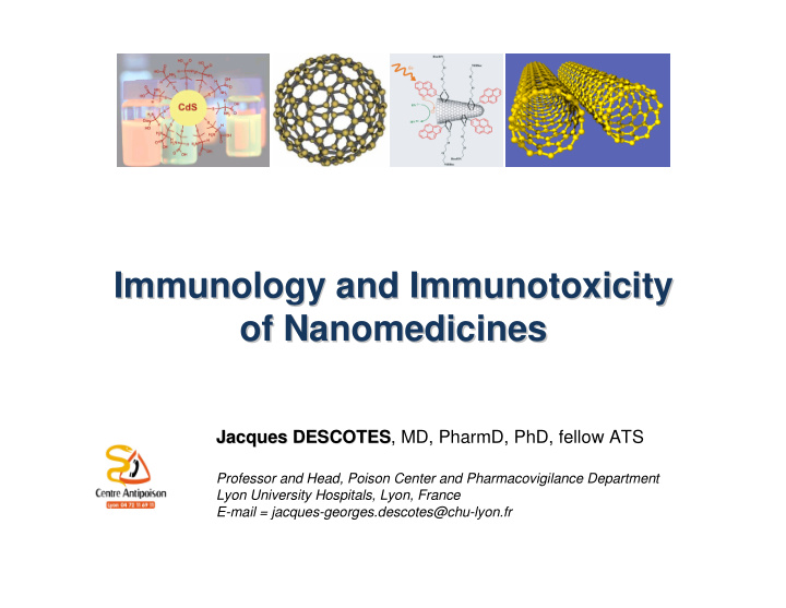 immunology and immunotoxicity immunology and
