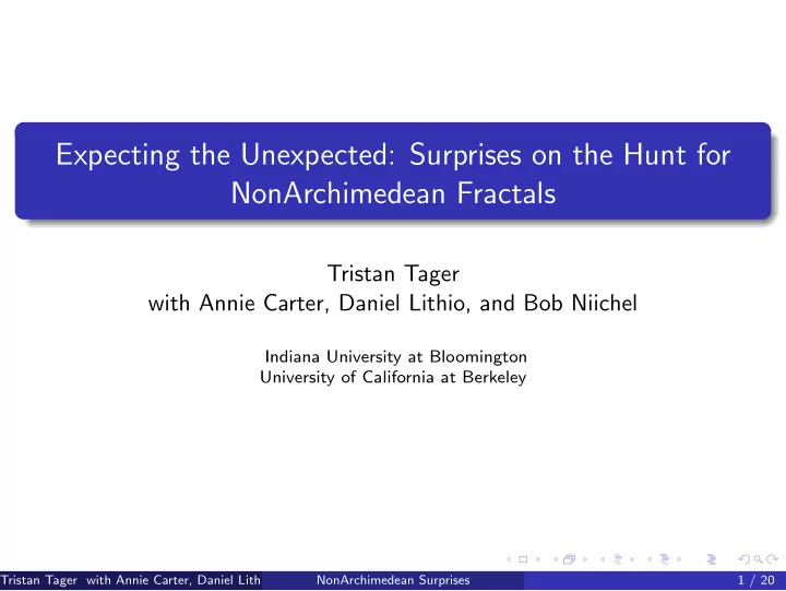 expecting the unexpected surprises on the hunt for