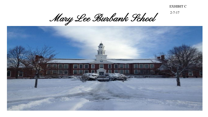 ma mary ry le lee bu burb rbank nk sch chool part a