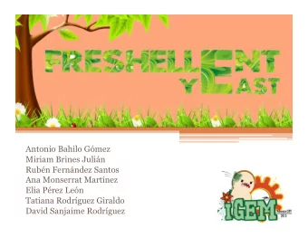 Antonio Bahilo Gmez  Miriam Brines Julin  Rubn Fernndez Santos  Ana Monserrat Martnez