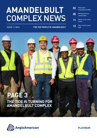 AMANDELBULT  02  Making the  impossible possible  05  Working with our  COMPLEX NEWS  communities