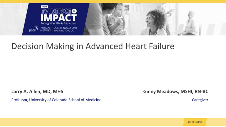 decision making in advanced heart failure