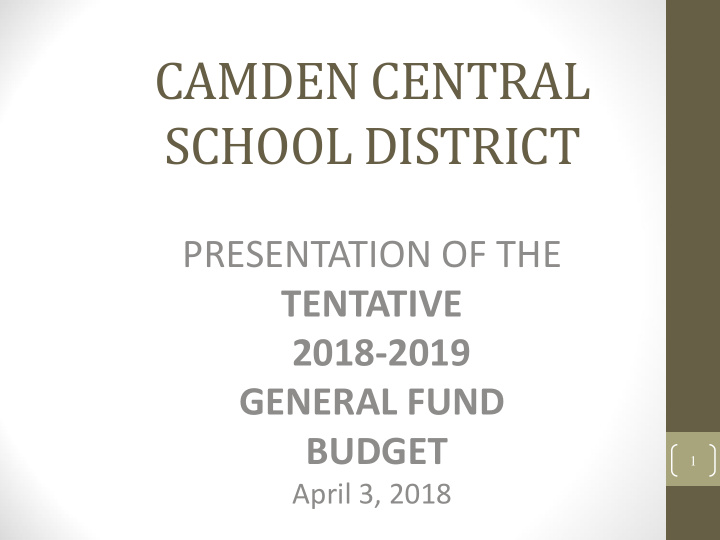 camden central school district