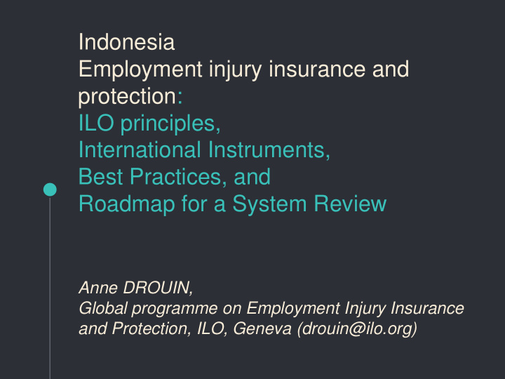 employment injury insurance and