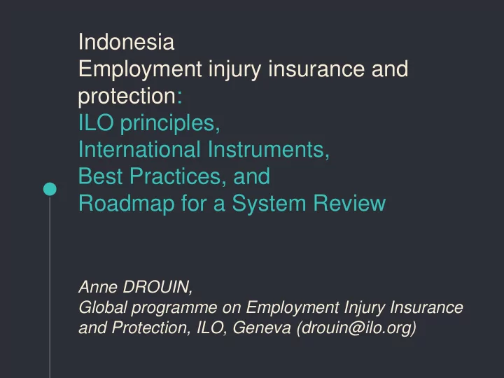 employment injury insurance and