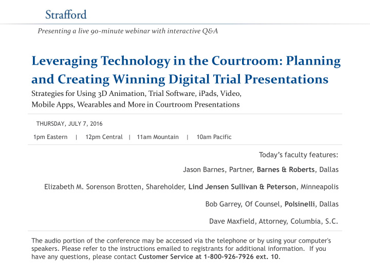 leveraging technology in the courtroom planning and