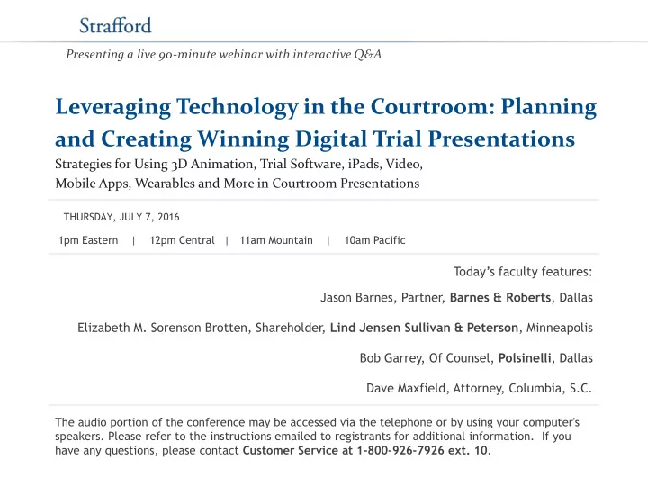 leveraging technology in the courtroom planning and