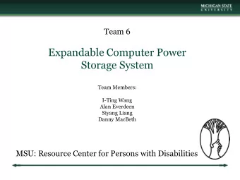 Expandable Computer Power  Storage System  Team Members:  I-Ting Wang  Alan Everdeen  Siyang Liang