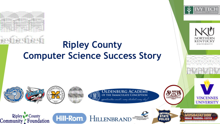 ripley county computer science success story the the the