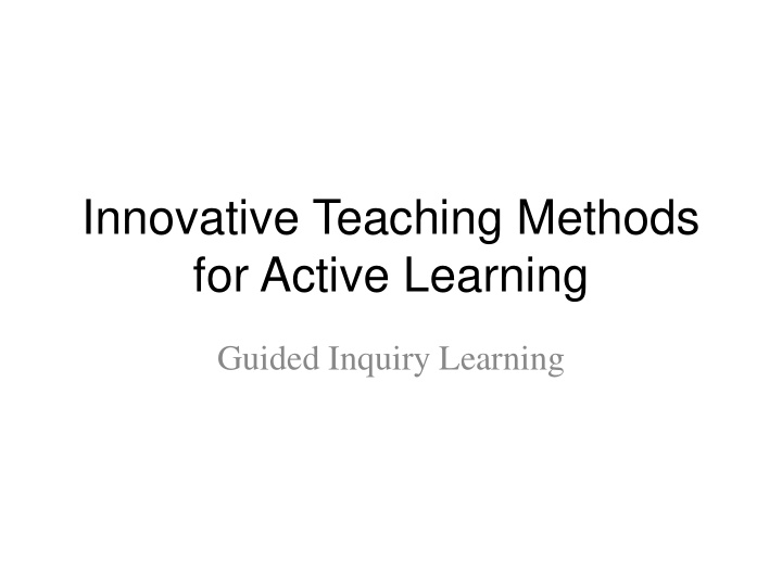 for active learning
