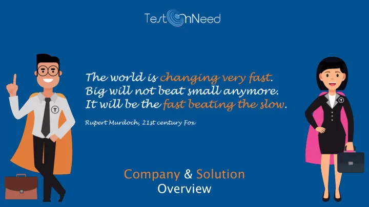 company solution overview massive transformative purpose