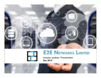 INDEX  E2E overview  Pricing comparison amongst Peers  New Products added recently