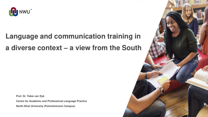 language and communication training in a diverse context