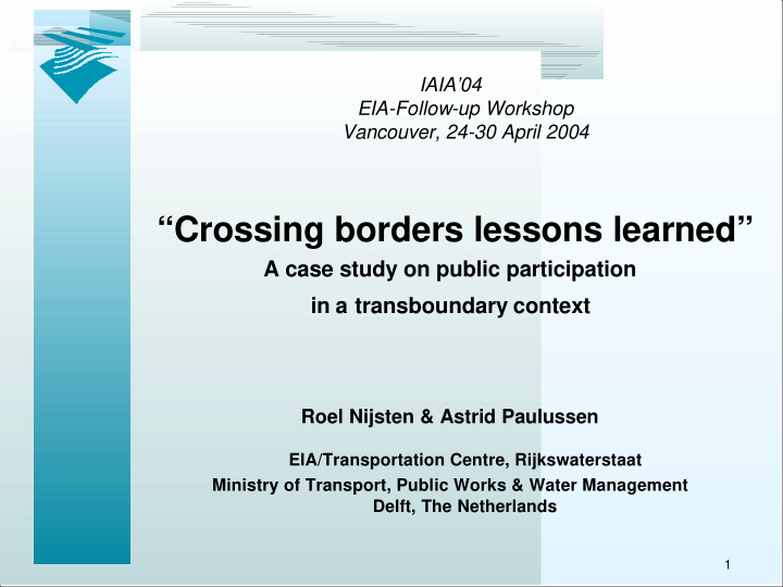 crossing borders lessons learned