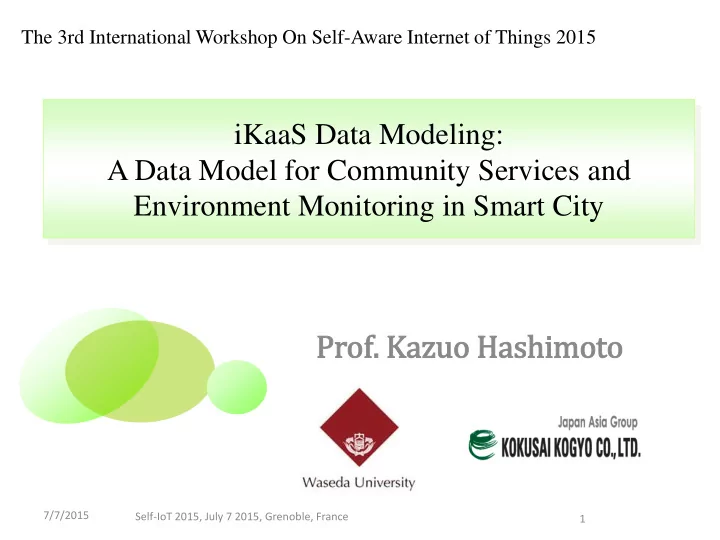prof kazuo hashimoto