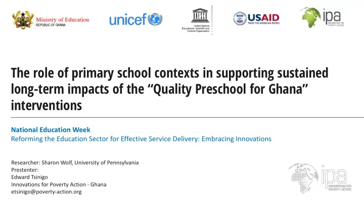 the role of primary school contexts in supporting