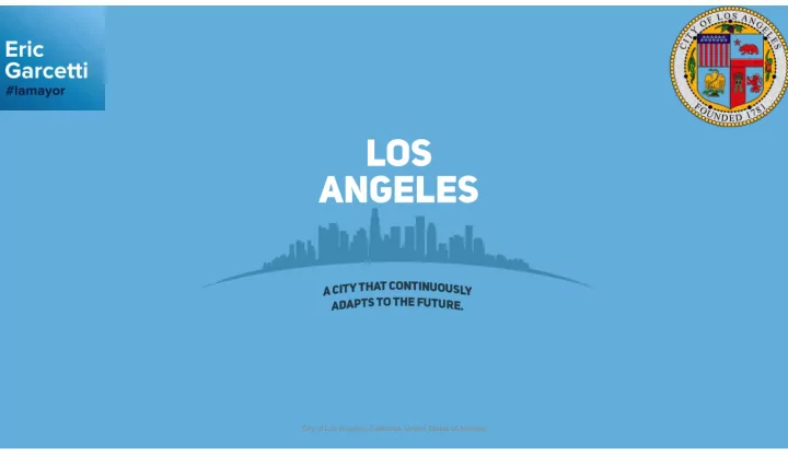 city of los angeles california united states of america