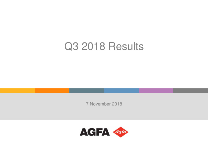 q3 2018 results