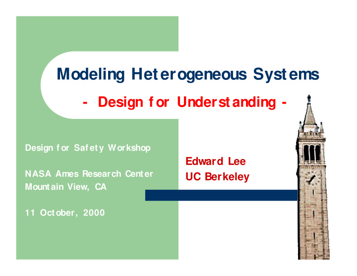 modeling heterogeneous systems