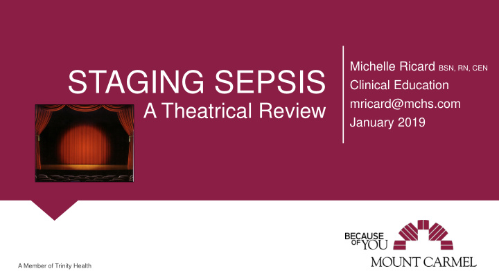 staging sepsis