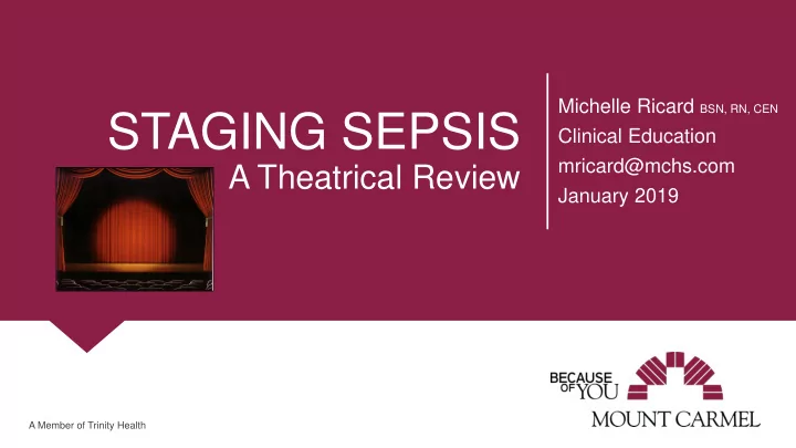staging sepsis