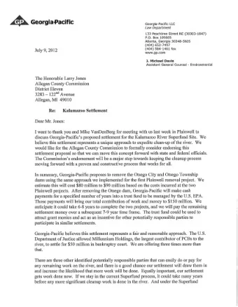 Allied Paper, Inc./Portage Creek/Kalamazoo River  Superfund Site  Briefing Book  Georgia-Pacific