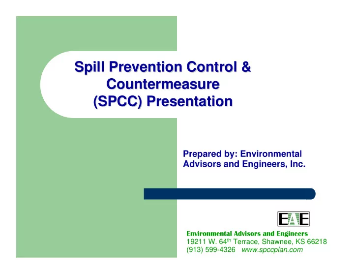 spill prevention control spill prevention control