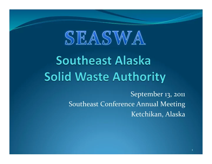 september 13 2011 southeast conference annual meeting