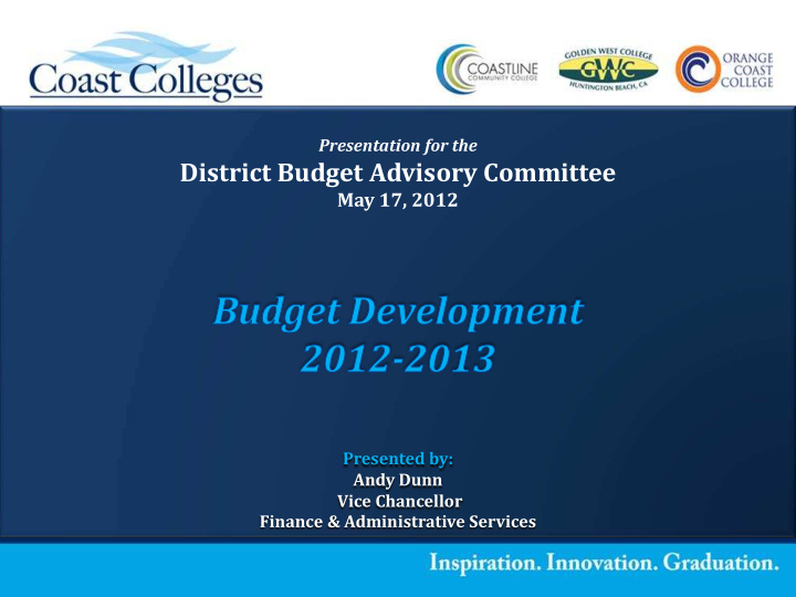 district budget advisory committee