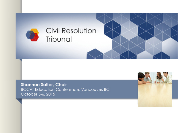 civil resolution tribunal update