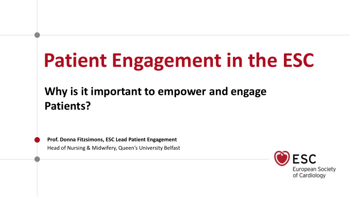 patient engagement in the esc