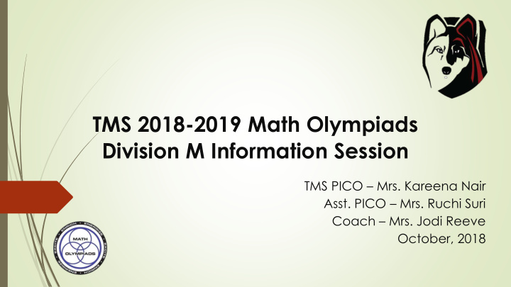 tms 2018 2019 math olympiads division m information