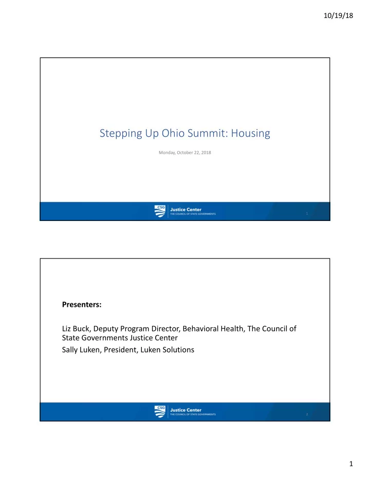 stepping up ohio summit housing