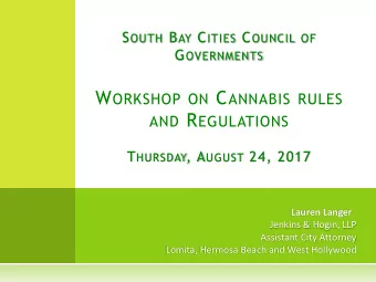 State and Local lawmakers  are trying to regulate a brand  new industry and economy in  California