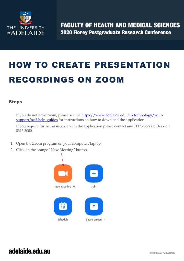 how to create presentation recordings on zoom