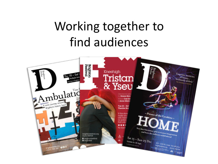 find audiences providing the tools