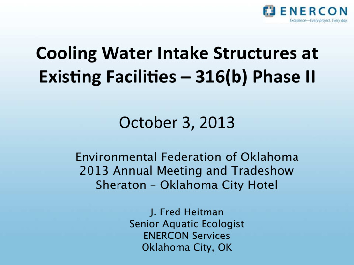cooling water intake structures at