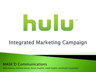 MASKD Communications  Mike Hustava, Andrew Harvey, Simon Stuchlik, Kaleb Cypher, and Dustin