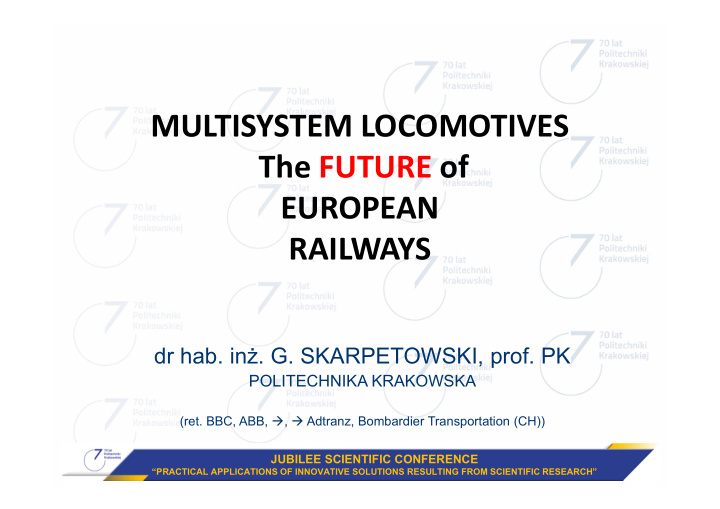 multisystem locomotives the future of european railways