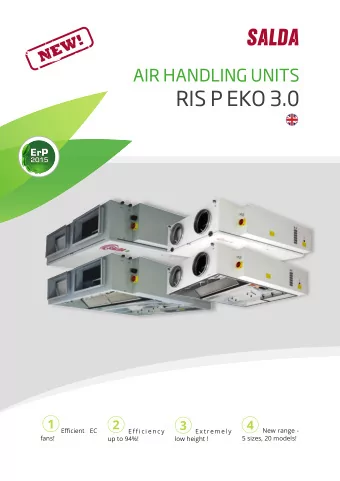 RIS P EKO 3.0  1  2  4  3  Effjcient EC  New range -  E f f i  c i e n c y  Extremely  fans!  5