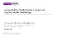 automatic data path extraction in large scale register
