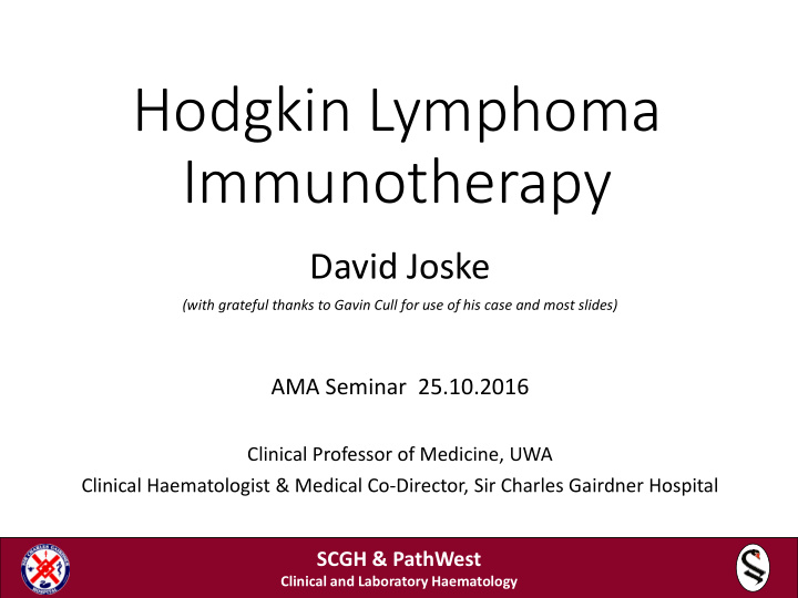 hodgkin lymphoma immunotherapy